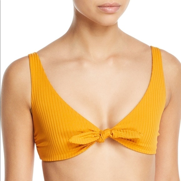 Mara Hoffman Rio Tie-Front Ribbed Swim Bikini SET - Picture 5 of 12